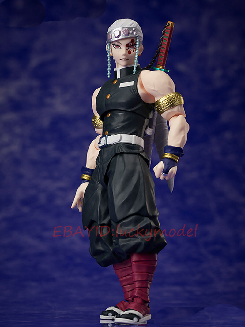 ANIPLEX TENGEN UT 1/12 フィギュア 新品未開封 ANIPLEX 1/12 Demon Slayer Uzui Tengen Action Figure Toys In