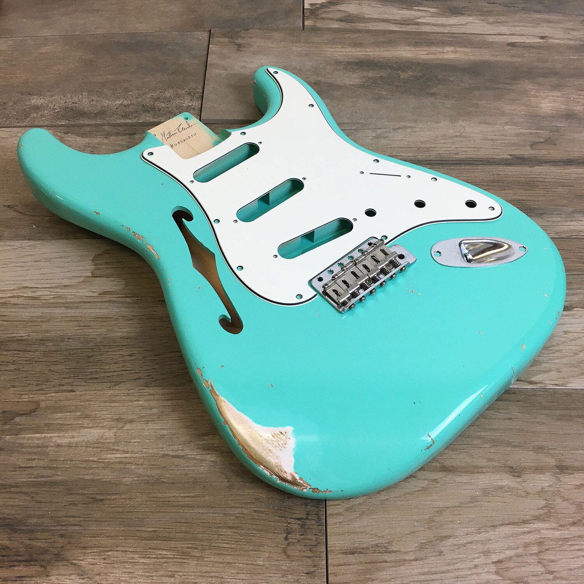 ギター Franchin Guitar Strat Thinline body Franchin Guitar Strat Thinline body - メルカリ