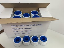  100-Pk PTFE Thread Seal Tape 1/2" X 260"