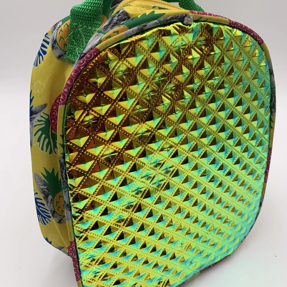 Cat And Pineapple Lunch Box Fit And Fresh Tropical Theme Shinny Bottom - Image 3 of 4