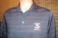 W W - Large Mens US Open Pebble Beach 2019 Golf Shirt Cotton Embroidered