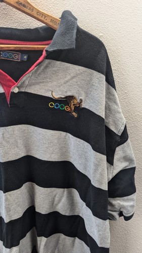 Coogi Men's 4XL Embroidered Colorful Logo Short Sleeve Cotton Blend Polo Shirt - Picture 3 of 11