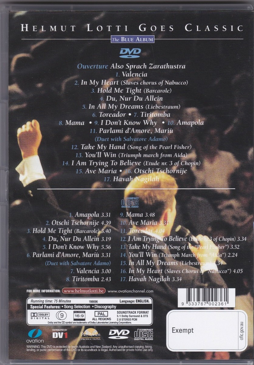 Helmut Lotti: the Blue Album (Dvd CD) (DVD) for sale online
