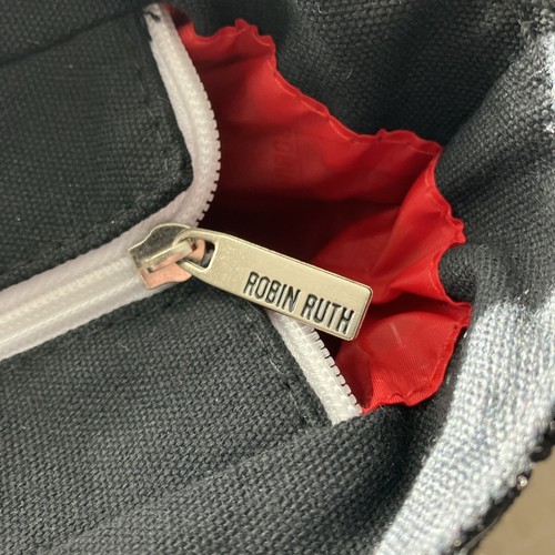 NWT~ ROBIN RUTH~New York ~Medium Canvas Neon Tote Bag~Black-White-Rainbow - Picture 8 of 8