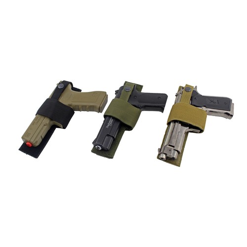 Universal Adjustable Pistol Holster With Hook Loop Botton Snap Closure for Gun - Picture 6 of 15