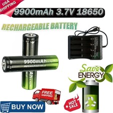 3.7V Rechargeable Button top Li-ion Batteries...