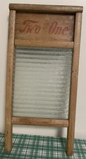 Antique Two In One Jr Washboard Glass Scrubbing Pad Raleigh NC