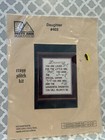 Patty Ann Creations DAUGHTER Cross Stitch Kit #403 Stamped 11x14 Counted 9x12