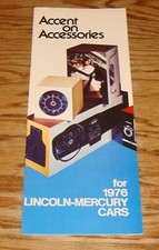 Original 1976 Lincoln Mercury Accessories Sales Brochure 76 Cougar Continental Original 1976 Lincoln Mercury Accessories Sales Brochure 76 Cougar Continental
