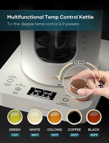 Electric Tea Kettle with tea Infuser and Precise knob temperature control - Picture 11 of 30