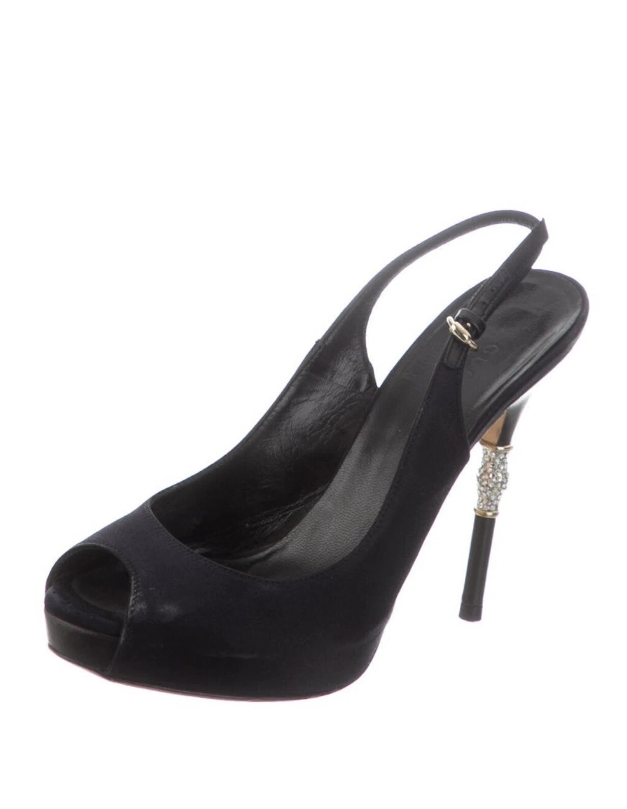 chaussures femmes Gucci cristal embellissement escarpins dos taille 35 1/2