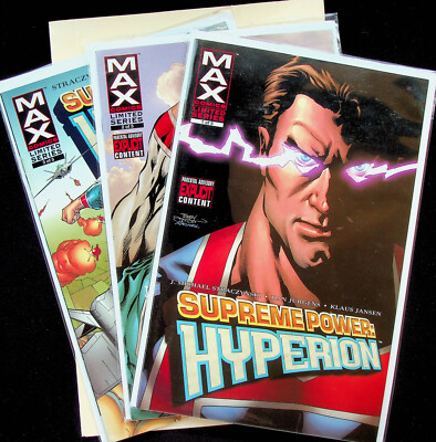 Supreme Power: Hyperion #1-3 (Nov 2005-Jan 2006, Marvel) - 3 comics - Near Mint