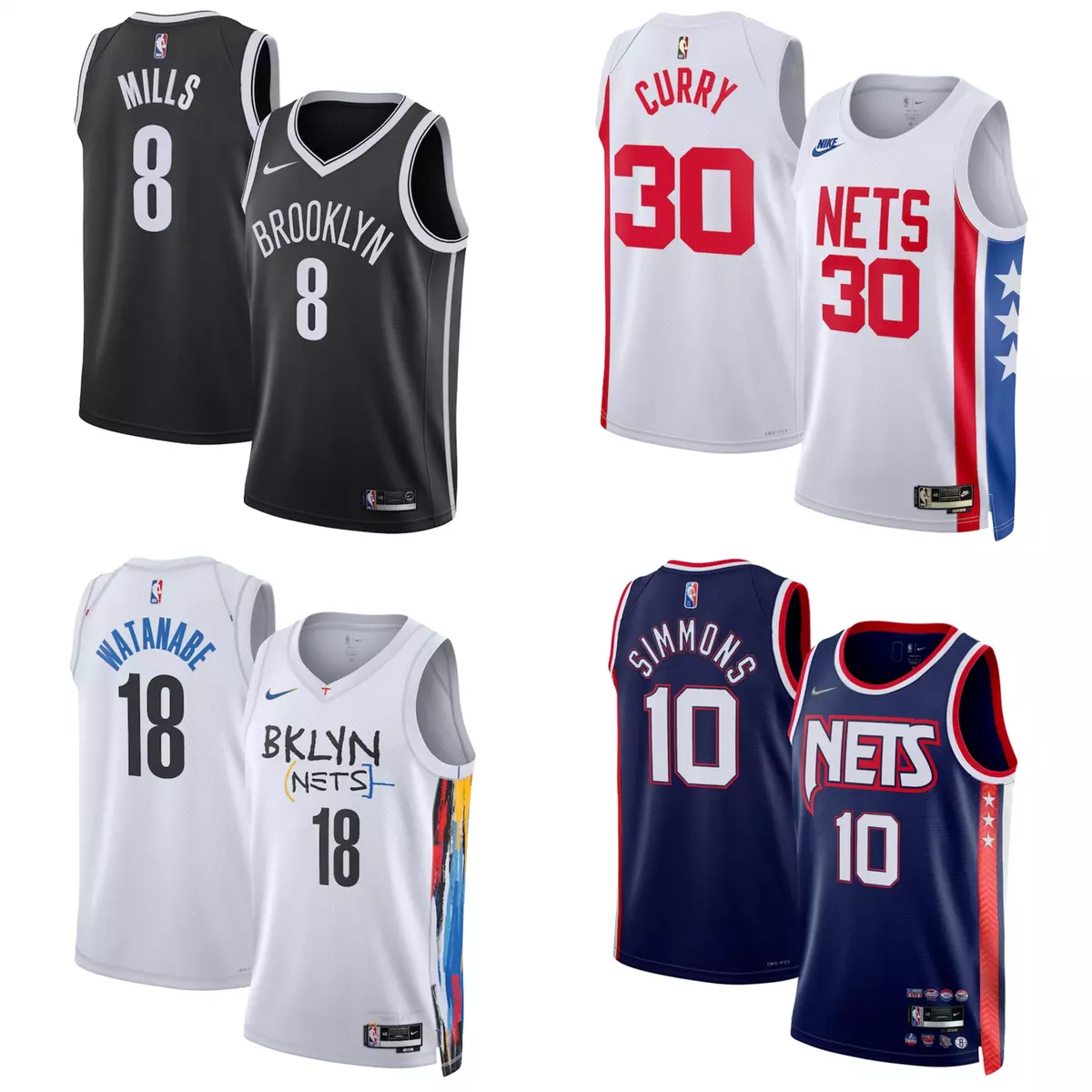 Brooklyn Nets, NBA Jerseys