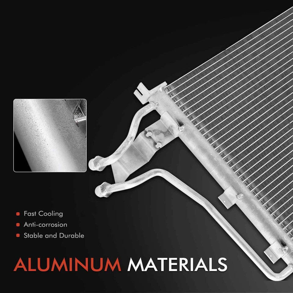 Condensador de aire acondicionado sin receptor secador con soporte para Chevrolet Corvette 1994-1996 Foto 2 de 4