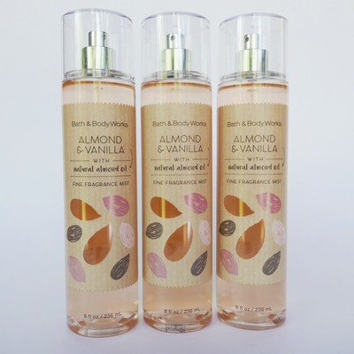 3 X Almond Vanilla Bath Body Works Fine Fragrance Mist Spray Lot B30 Ebay