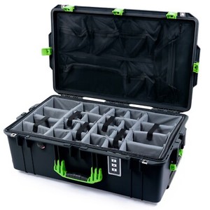 Trekking Green & Teal Pelican 1595 Air case. Comes empty. With wheels.