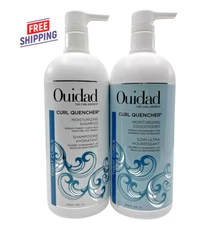 DUO Ouidad Curl Quencher Moisturizing Shampoo & Conditioner 33.8oz / 1000ml