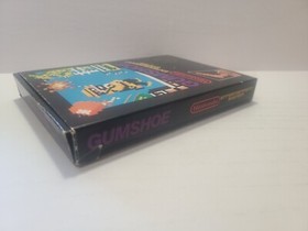 GUMSHOE (Nintendo, NES) Complete in Box CIB Hang Tab Intact 5 Screw Authentic