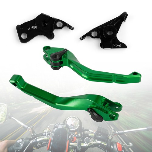 CNC Short Clutch Brake Lever fit for Suzuki SV650/S DL650/V-STROM 750 KATANA GRN - Picture 2 of 12