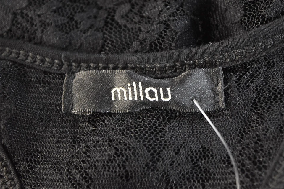NUEVO Vestido Millau LF Talla OS Negro Floral Encaje Cambio Hasta la Rodilla Sin Mangas Foto 4 de 4