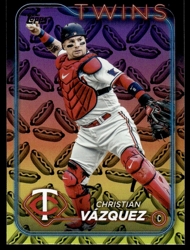 2024 Topps Hot Dog Foil SSP Christian Vázquez Minnesota Twins #654