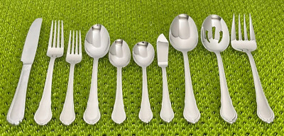 Hampton Silversmiths LAUREN Stainless Frosted 18/10 Flatware SMART CHOICE E76VG