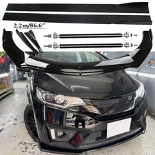 Front Bumper Lip Spoiler Side Skirts Rear Glossy Black For Honda Fit 2006-20