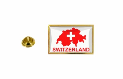 Flaggenfritze Flaggen-Pin Schweiz Vergoldet – Hartemaille, 17x17mm, Filigraner Anstecker Für Sammler & Fans