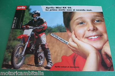 PER APRILIA RX 50 MINIMOTO CATALOGO BROCHURE DEPLIANT CATOLOGUE