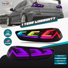 TT-ABC LED Taillights Assembly For Mitsubishi Lancer 2008-2017 EVO X Rear Lamps