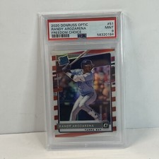 2020 Donruss Optic Choice Freedom Prizm /45 Randy Arozarena #51 PSA 9 Rookie RC