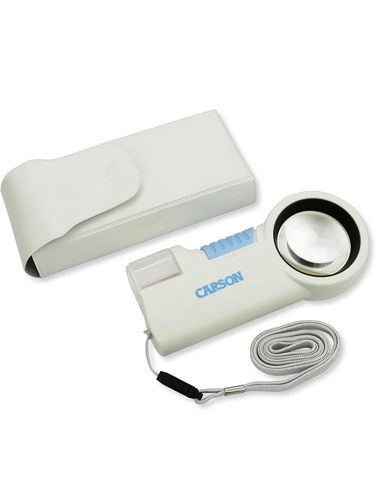 Carson PRO Series MagniFlash High Powered Aspheric Lens LED Lighted Magnifiers a - Image 2 of 4