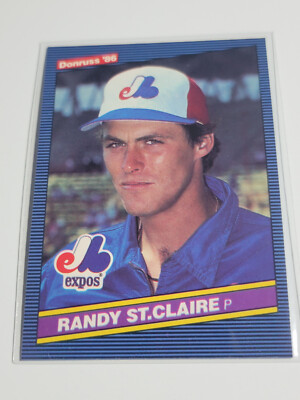 RANDY ST. CLAIRE 1986 Donruss #463.    EXPOS