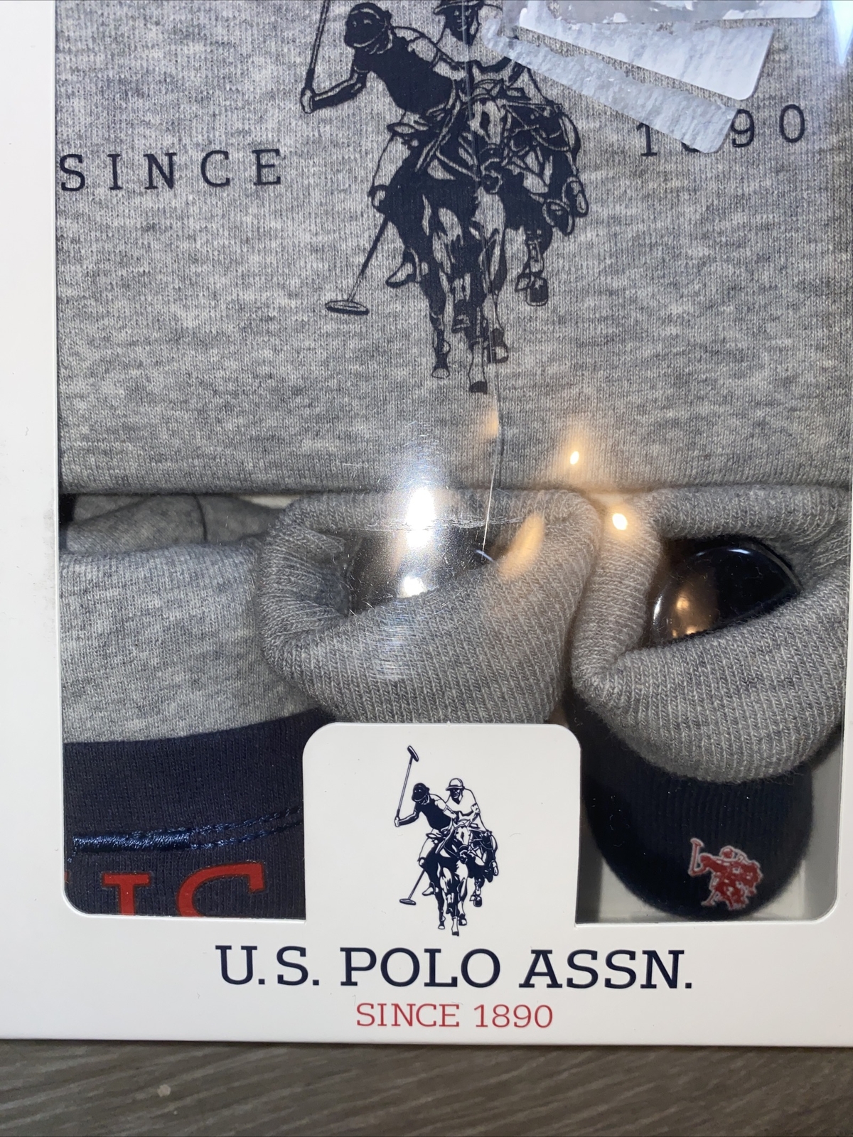 PONY Set stivaletti gilet cappello polo assn bambino ragazzo US scarpe culla bambino età 0 6 mesi in scatola