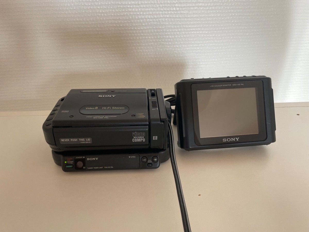 SONY GV-U5 ＋ TGV-1 ビデオウォークマン SONY GV-U5, TGV-1E, MGV-41E VIDEO WALKMAN COMPO | eBay