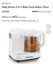 babybreeza food steamer  Processor Baby Brezza 2-in-1 Baby Food Maker, Glass