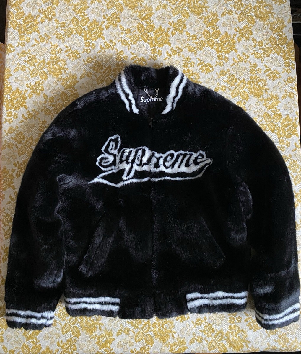 Supreme Faux Fur Varsity Jacket Supreme Faux Fur Varsity Jacket