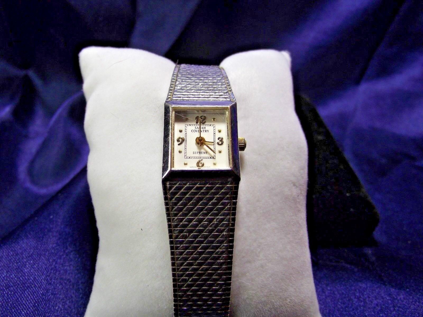 Woman's Sarah Coventry  Watch with Adjustable Band **Nice** B110-1048