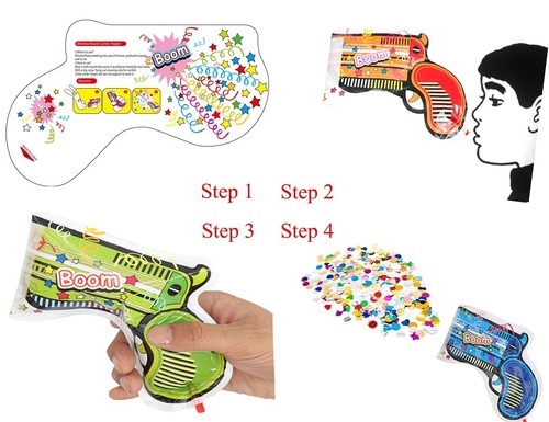 12pc Party Confetti Popper Birthday Wedding Graduation Christmas Celebration Fun - Picture 8 of 12