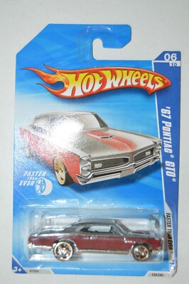 Hot Wheels '10 Faster Than Ever '67 Pontiac GTO Silver 1:64
