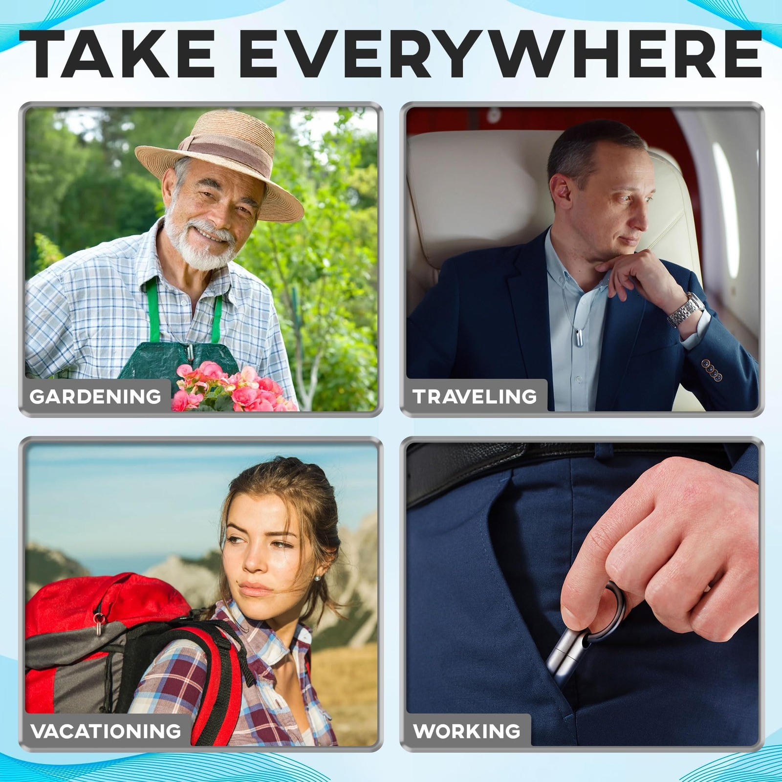 Titanium Keychain Pill Holder, Small Waterproof Pill Case Container