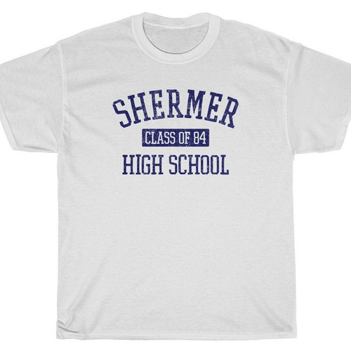 SHERMER HIGH SCHOOL T-Shirt - john gym class hughes breakfast pretty in club - Picture 5 of 5