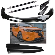 Front Bumper Lip Splitter Spoiler Body Kit Side Skirt For Kia Forte Glossy Black