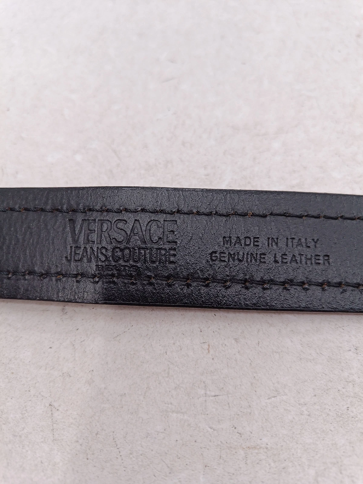 Versace Cintura Uomo W 42 in Nero 100% Altro Cintura Abito