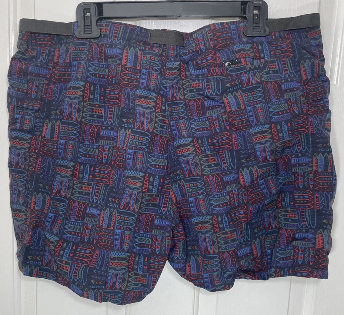 patagonia rare fitz roy wave belted lined surfboards shorts