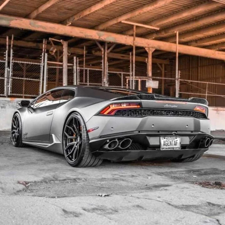 Lamborghini Huracan Carbon Fiber 3 Pc Stage 2 Rear Spoiler Wing by XMC USA