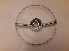  1  Vtg 1951-1955 Nash Ambassador Chrome Steering Wheel Horn Ring 3134655