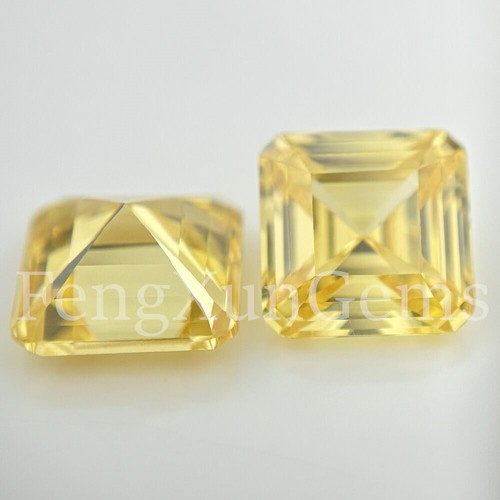 Square Asscher Cut 5A Loose Cubic Zirconia Stone Synthetic Gems for Jewelry - Picture 14 of 25