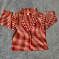 Vintage Style Blazer 2T Jacket Sport Coat Plaid European Inspired