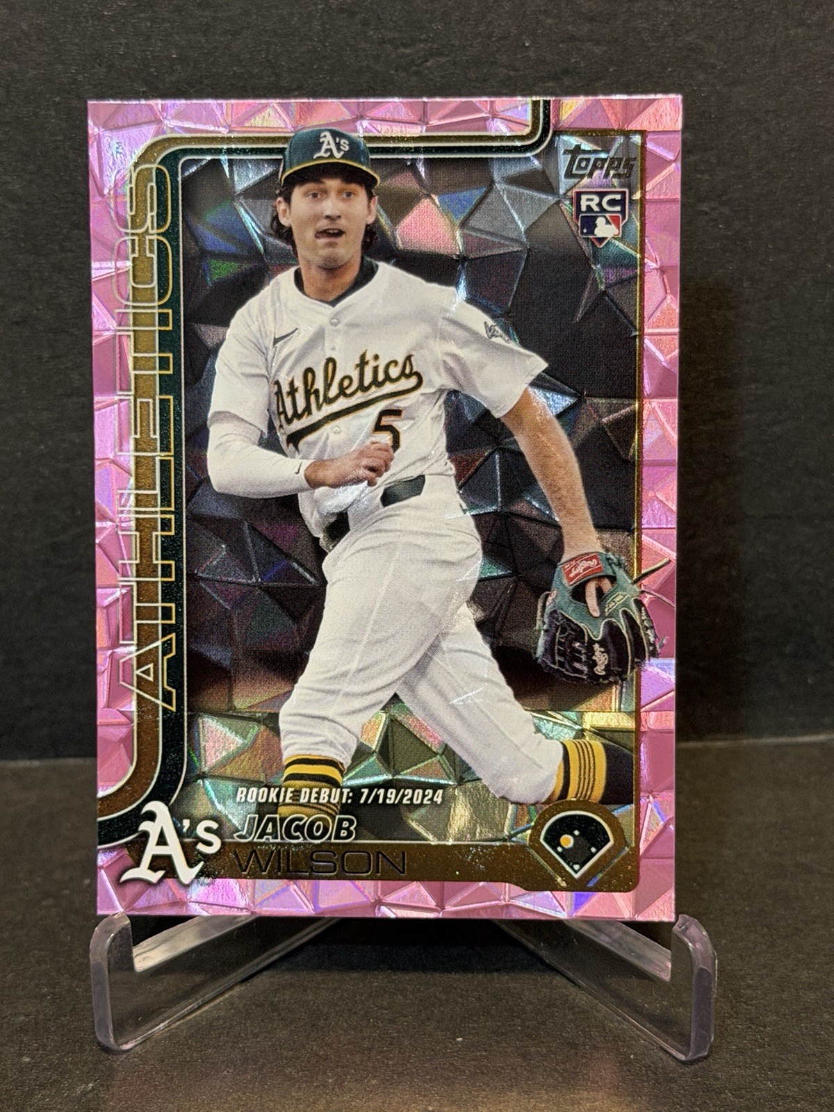 Jacob Wilson 2025 Topps Update Series - Rookie Debut #US180 Pink Diamante